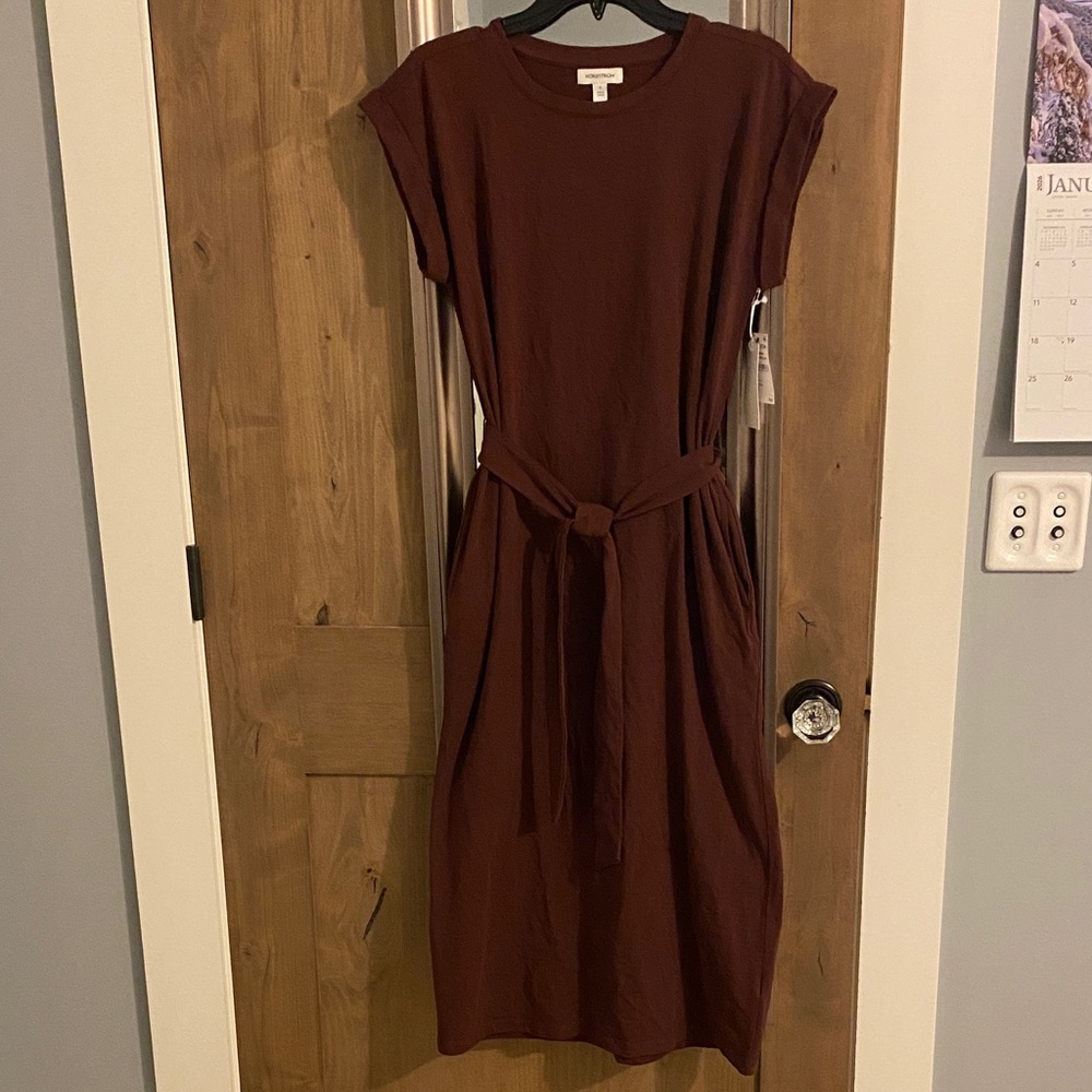 Nordstrom Rich Brown Midi Dress